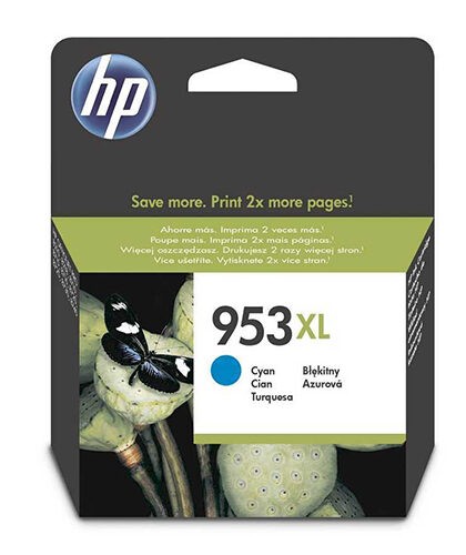 Hp 953XL-F6U16AE Mavi Orjinal Kartuş Yüksek Kapasiteli