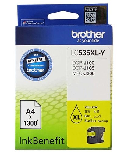 Brother LC535XL Sarı Orjinal Kartuş