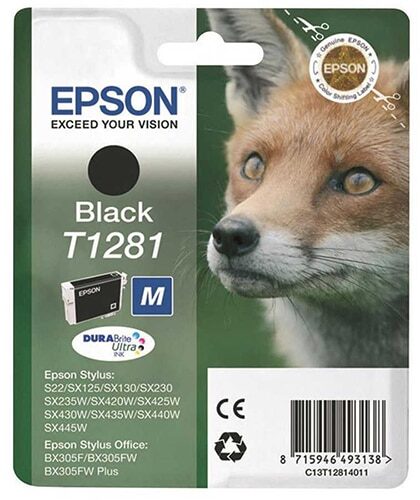Epson T1281-C13T12814020 Siyah Orjinal Kartuş