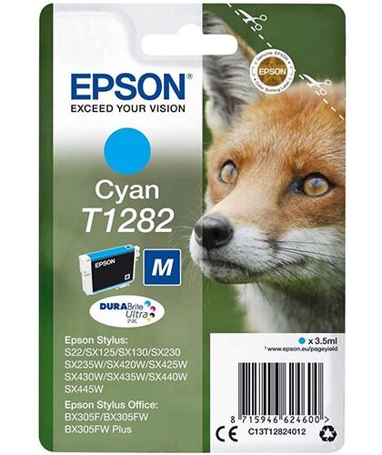 Epson T1282-C13T12824020 Mavi Orjinal Kartuş