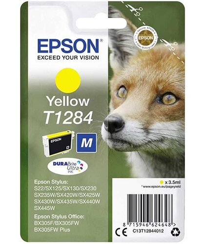 Epson T1284-C13T12844020 Sarı Orjinal Kartuş