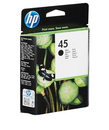 Hp 45-51645A Siyah Orjinal Kartuş/Plotter Kartuş