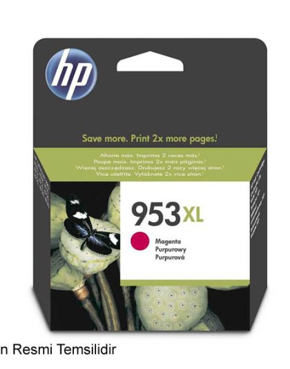 Hp 953XL-F6U17AE Kırmızı Orijinal Kartuş Yüksek Kapasiteli