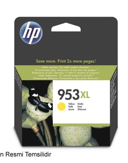 Hp 953XL-F6U18AE Sarı Orijinal Kartuş Yüksek Kapasiteli
